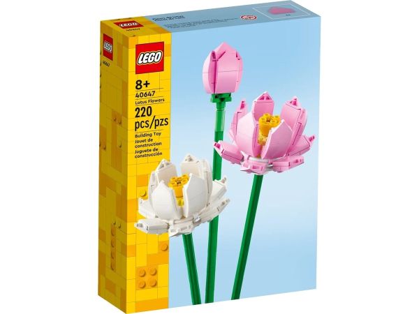 LEGO BOTANICALS Lotus Flowers – 40647  (Box: 14×19 cm)…x4